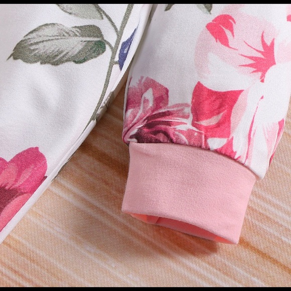 NWT FLOWERED RUFFLE BODYSUIT multiple sizes available - Picture 3 of 5